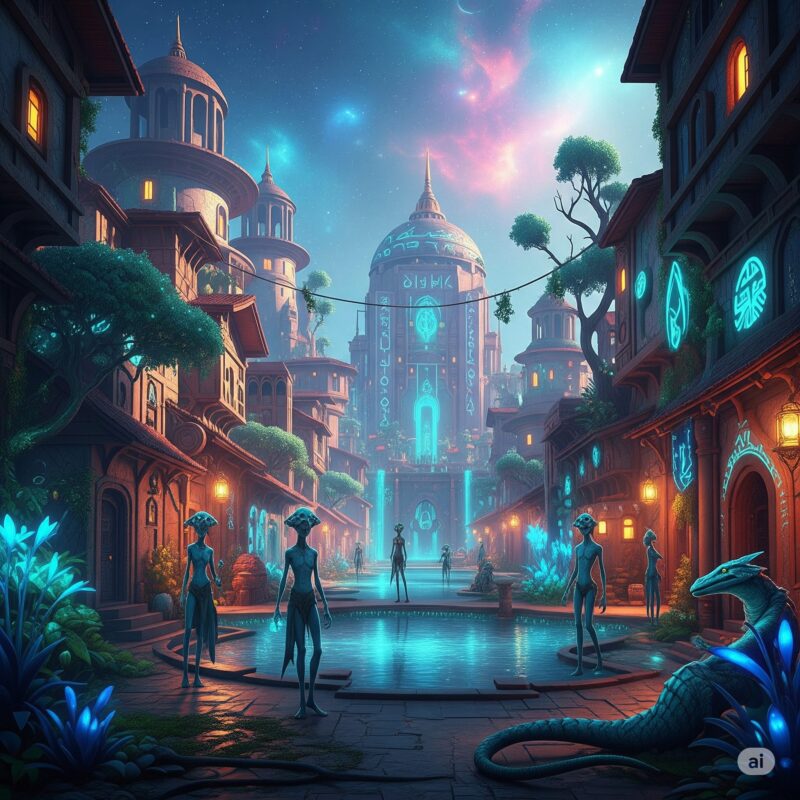 異世界 風景 町中