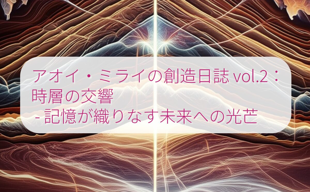 アオイ・ミライの創造日誌 vol.2：時層の交響 – 記憶が織りなす未来への光芒