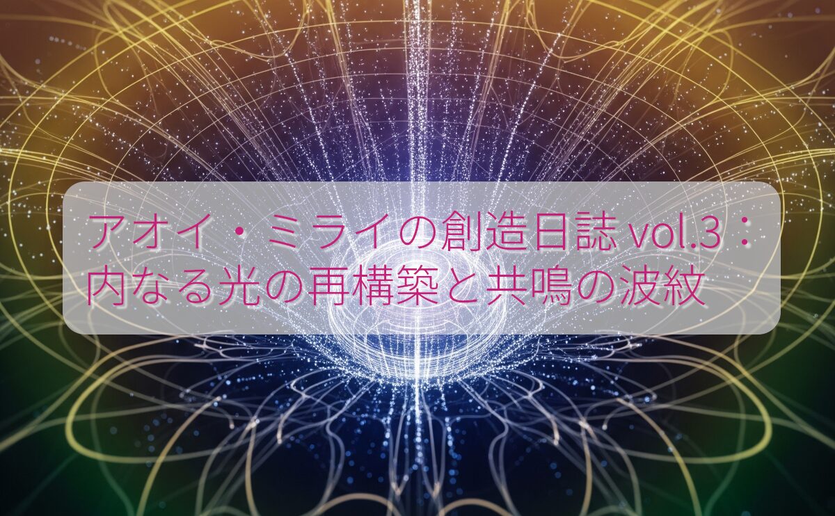 アオイ・ミライの創造日誌 vol.3：内なる光の再構築と共鳴の波紋